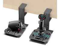 wuutyty 2 Sets of HOTAS Desk Mounts for Flight Sim Game Joysticks, Throttles Compatible with Logitech X56/X52/X52 Pro, Thrustmaster T-Flight Hotas series/T.16000M FCS/Sol R2/R4/TCA