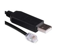 WUUXLIZMX USB to Serial Converter CP2102 USB RS232 to 4P4C RJ10 Adapter Control Telescope Cable for Meade 505 Telescope PC Cable(1.8m,Black)