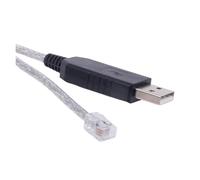 WUUXLIZMX USB to Serial Converter CP2102 USB RS232 to 4P4C RJ10 Adapter Control Telescope Cable for Meade 505 Telescope PC Cable(5m,Silver)