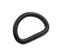 Wuuycoky 0.6" Inner Diameter Black D Rings Buckles D-ring Non-welded For Webbing Strapping Pack of 50