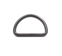 Wuuycoky 1.5" Inner Diameter Gunmetal D Rings Buckles D-ring Non-welded For Webbing Strapping Pack of 10
