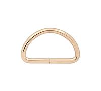 Wuuycoky 1.5" Inner Diameter Light Gold D Rings Buckles D-ring Non-welded For Webbing Strapping Pack of 10