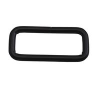 Wuuycoky 1.5" Inner Length Black Rectangle Rings Loop Ring No Welded for Strap Webbing Belts Buckle Pack of 10
