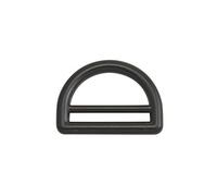 Wuuycoky 1" Inner Diameter Zinc Alloy Black Double Bar D Ring Buckles D-ring For Webbing Strapping Pack of 10
