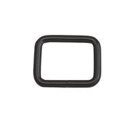 Wuuycoky 1" Inner Length Black Rectangle Rings Loop Ring No Welded for Strap Webbing Belts Buckle Pack of 12