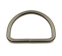 Wuuycoky 2" Inner Diameter Gunmetal D Rings Buckles D-ring Non-welded For Webbing Strapping Pack of 6