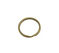 Wuuycoky 30mm Outer Diameter Metal Bronze Key Rings Curved Surface Split Ring Pack of 30