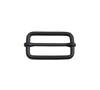 Wuuycoky Black 1.25" Inner Length Metal Sliding Bar Tri-Glides Wire-Formed Roller Pin Buckles Slider Pack of 10