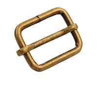 Wuuycoky Bronze 1" Inner Length Metal Sliding Bar Tri-Glides Wire-Formed Roller Pin Buckles Slider Pack of 10