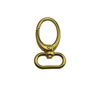 Wuuycoky Golden 1" Inner Diameter Oval Ring Big Head Buckle Lobster Clasps Swivel Snap Hooks Pack of 6
