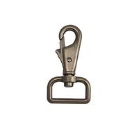 Wuuycoky Gun Color 2" Inner Diameter D Ring large Shrimp Head Lobster Clasps Swivel Snap Hooks Pack of 4