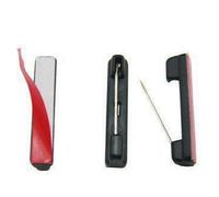 Wuuycoky Plastic Adhesive Bar Safety Pins ID Badge Crafting Part Color Black Pack of 30