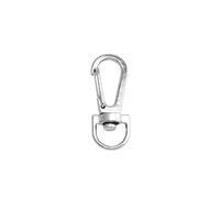 Wuuycoky Silvery 0.5" Inner Diameter D Ring Thin Small Spring Buckle Lobster Clasps Swivel Snap Hooks Pack of 20