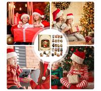 Wuvfojca 2025 Christmas Calendar 24 Days 2D Flat Acrylic Cute Pendant Small Owl Ornament Collectible Cute Animals Figurines Christmas Tree Decorations For Kids And Audults Birds Owls Lovers