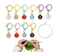 Wuvfojca Crochet Markers,Cat Ear Multicolor Metal Clip,Locking Knitting Needle Clip | for Weaving Sewing Crocheting Jewelry Making DIY Quilting Home Women Men Beginners Girls