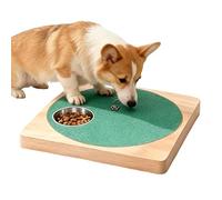 Wuvfojca Dog Nail File Board Wooden Dog Scratch Board With Treat Box 30x30x3.5cm Dogs Scratch Boards For Nails With Built-in Snack Box Claw Grinder For Corner Furniture Couch Carpet Protection