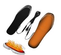 Wuvfojca Heated Insoles Rechargeable 30x2x10cm Usb Heated Shoe Insoles Cuttable Breathable Foot Warmer Trim-to-Fit Electric Foot Warmers For Winter Ski Hunting Camping Hiking Fishing Dog Walking