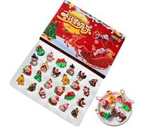 Wuvfojca Holiday Countdown Calendar | 24 Days Collectible Pendant Ornaments,Countdown To Christmas,for Home Living Room Bedroom Apartment School Party Winter Celebration Daily Activity Family