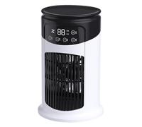 Wuvfojca Personal Air Cooler, Humidifier Cooling Fan USB Mobile Air Conditioning Fans With 300ML Water Tank 6 Speeds Adjustable Cold Winds Evaporative Airs Cooler For Desk Bedroom Office Car Home