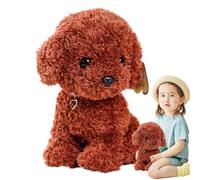 Wuvfojca Plush Dog, Soft Cuddly Cushion with Curly - Stuffed Toy Doll - Gift for Children Adults Decoration for Living Room Bedroom House