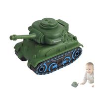 Wuvfojca Press Tank Toy Sturdy Educational Tank Car Toy, Battle Truck | Tank Vehicle Roll & Go Friction Powered Mini Defender Vehicle Boys Girls Kids Children Fun Play for Christmas Birthday