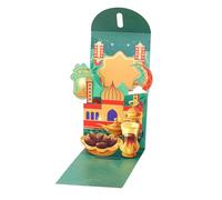 Wuvfojca Red Envelope for Money - Southeast Asian Aesthetic 3D Pop-Up Money Pocket - Red Envelope for Spring Party Christmas Birthday Wedding Men