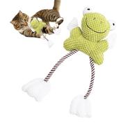 Wuvfojca Squeaky Toys for Dogs, Toad with Crissing Sound and Whistle | Squeaky Plush Toy for Dogs Biting and Puppies Chewing Cleaning