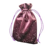 Wuvfojca Tarot Drawstring Bag | Constellation Pattern Small Tarot Bag | Soft Drawstring Bag for Oracle Decks, Runes, Dice, Jewellery, Crystal, Earrings, Necklace, Perfect for