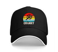 wuvhpxzz Cranky Vintage Sun Funny Bicycle Lovers Cycling Cranky Baseball Cap Dad Hat lngbu-Color6