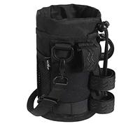 WUVOP Bike Cup Holder, Water Bottle Holder Handlebar with Mesh Pockets, Universal Cycling Bicycle Water Bottle Drink Cup Cage for Cruiser, Scooter, Mountain, Road Bike, Wheelchair