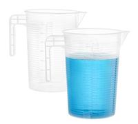 WUWEOT 2 Pack 3.5L Measure Pitcher, Large Plastic Mixing Pitcher, Food Grade Graduated Measuring Cup for Lawn Pool Chemicals Home Hobbies Motor Oil Fluids Cooking