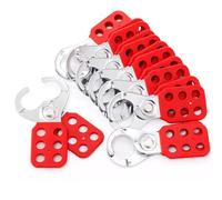 WUWEOT 8 Pack Lockout Tagout Hasp, Tamper-Proof Padlock Hasp, Stainless Steel Lock Out Tag Out Hasp, Impact-Resistant Loto Hasp with Extended Jaw (1 Inches)