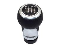 WUWMTUTCK 12mm Gear Shift Knob Lever Stick 覅他For Audi A3 A4 B6 B7 B8 A6 S4 8K A5 8T Q5 8R S Line/Ibiza 6J / Seat Leon/Golf MK4 / Passat(Silver 6 Speed)