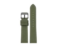 WUWMTUTCK 18mm/19/20 /21/22/ 23 /24mm Nylon Leather Watchband Fit For Seiko SRPC31J1/Fit For Citizen For Tissot All The Major Brands Mens Wrist(Army Green bk,19mm)
