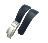 WUWMTUTCK 20mm 21mm Rubber Short Buckle Watchband Fit For Rolex For Daytona Submariner Role OYSTERFLEX Yacht Master Small Wrist Silicone Strap