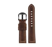 WUWMTUTCK 20mm 22mm 24mm 26mm Vintage Crazy Leather Men's Watch Belt Substitute Fit For Panerai For M-ido For O-mega Men Band