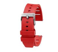 WUWMTUTCK 20mm 22mm Quick Release Soft Fluororubber Watchband Fit For Breitling Avenger Super Ocean Silicone Watch Strap Accessories(Red sk,20mm)
