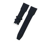 WUWMTUTCK 21mm 22mm Nylon Canvas Watchband Fit For IWC Universal Pilot Mark 18 Spitfire Fighter Portugal Series Black Green Watch Strap(Nero,22mm)