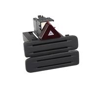 WUWMTUTCK 5N0953509 1pc Hazard Emergency Warning Indicator Light Switch Car Button Fit For VW Fit For Tiguan 5N 2010-2016 5N0953509B 5N0 953 509 B A(5N0953509 1 set)