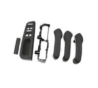 WUWMTUTCK 6pcs Set Beige Inner Door Handle Cover Grab Trim Bezel Bracket 3B0867175 1J4959857 1J1867179A Fit For VW Jetta Bora Golf MK4(Grey)