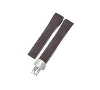 WUWMTUTCK Arc Mouth Silicone Watch Strap Fit For Patek Philippe Aquanaut5167A/5164 Grenade Folding 21mm Watchbands(Dark brown-Steel-Z18)