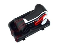 WUWMTUTCK Auto Automatic Gear Shift Knob Fit For Audi A6 C6 A3 8P A4 B8 A5 Q5 2009 2010 2011 2012 2013 2014 4G1 713 139 R(Red line black)