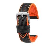 WUWMTUTCK Fit For Citizen Blue Angel Watch Strap Second Three Generation AT8020 JY8078 Carbon Fiber Nylon Fluoro Rubber Watchband 22mm 23mm