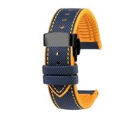 WUWMTUTCK Fit For Citizen Blue Angel Watch Strap Second Three Generation AT8020 JY8078 Carbon Fiber Nylon Fluoro Rubber Watchband 22mm 23mm