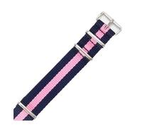WUWMTUTCK Fit For Daniel Fit For Wellington Fit For Tissot Fit For Rolex Water Ghost Fit For Citizen Fit For Seiko Elastic Nylon Watch Strap 18 20 22mm(Blue Pink,20mm)