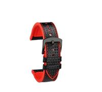 WUWMTUTCK Fit For Hamilton Watch Strap Khaki Aviation Wind Speed Series Composite Carbon Fiber Watchband Accessories Sport Rubber Men 20mm 22m
