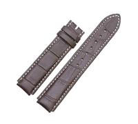 WUWMTUTCK Fit For Rado Fit For Centrix Leather R30939125 R30554105 Watch Band Strap Classic And Practical(Drak Brown,20mm bulge16mm)