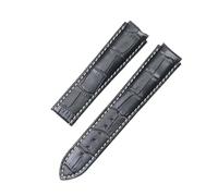 WUWMTUTCK Fit For Rado R30179105 Centrix 734.0179.3.110 20mm Men's Leather Strap Brown Buckle With Convex Interface(Nero)