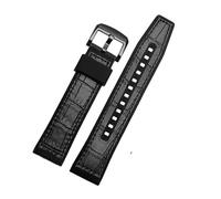 WUWMTUTCK Leather With Silicone Bottom Watchband Fit For SRPD76K1 SRPE80K1 SRPE79K1 Wristband Sports Strap 22mm Black Brown