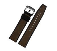 WUWMTUTCK Leather With Silicone Bottom Watchband Fit For SRPD76K1 SRPE80K1 SRPE79K1 Wristband Sports Strap 22mm Black Brown